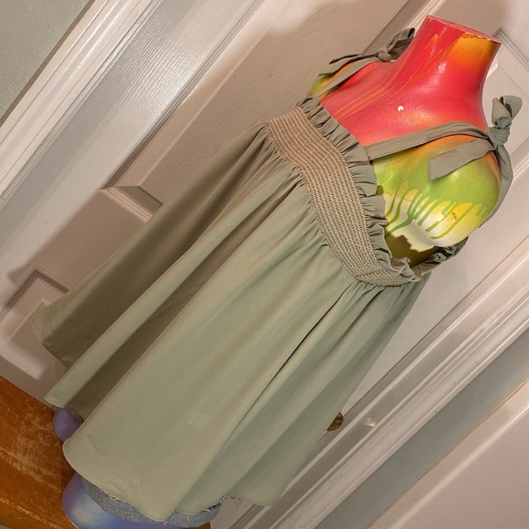 Cato Olive Green Ruffle Blouse NWTs - Picture 5 of 12